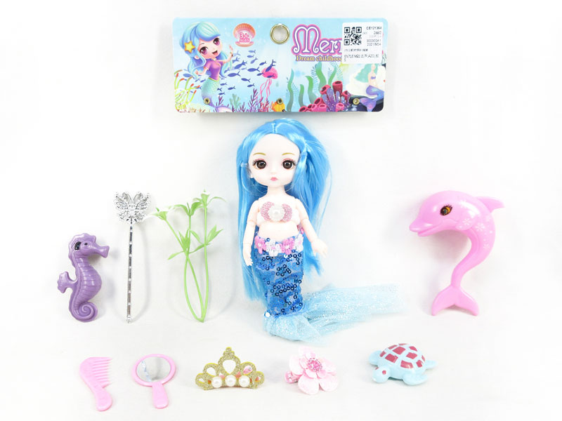 6inch Solid Body Mermaid Set(3S) toys