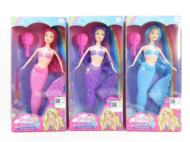 11inch Solid Body Mermaid Set(3S) toys