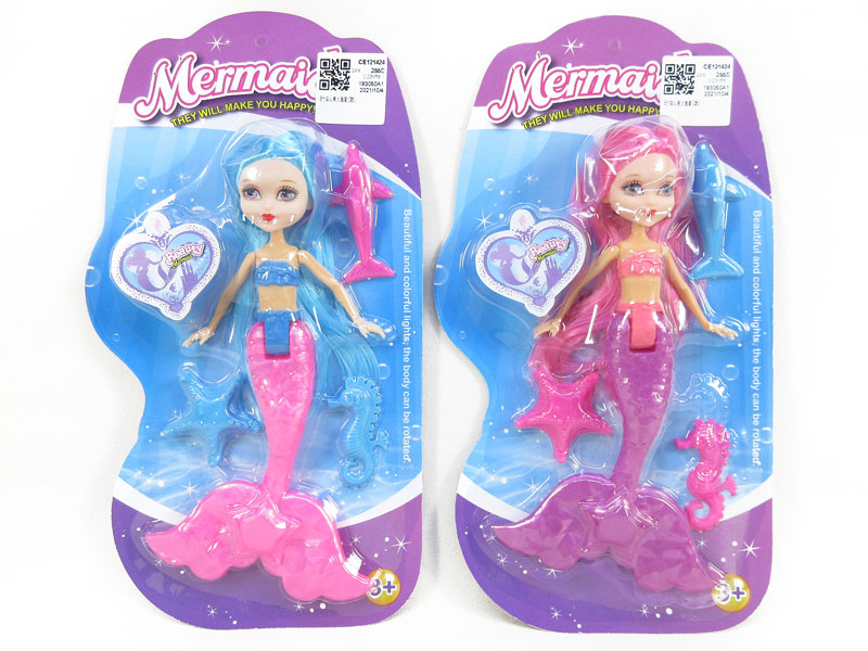 8inch Solid Body Mermaid Set(2S) toys