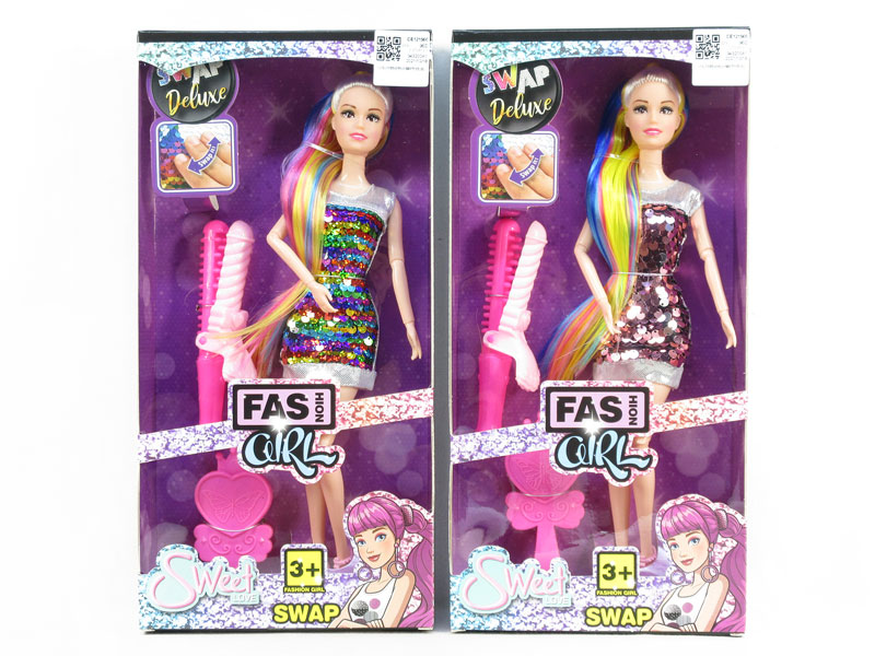 11.5inch Solid Body Doll Set(2S) toys