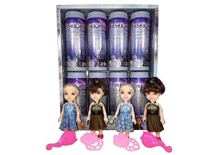 6inch Solid Body Doll Set(8in1) toys