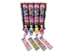 6inch Solid Body Doll Set(8in1)