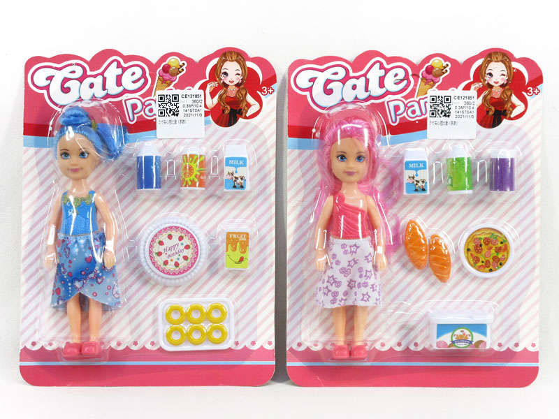 5inch Solid Body Doll Set toys