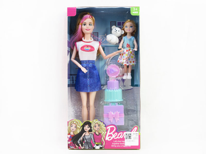 11inch Solid Body Doll Set & 5inch Doll(2in1） toys