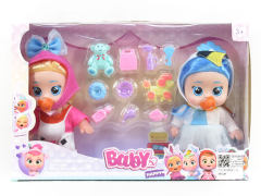 6inch Empty Body Cry Babys Set(2in1)