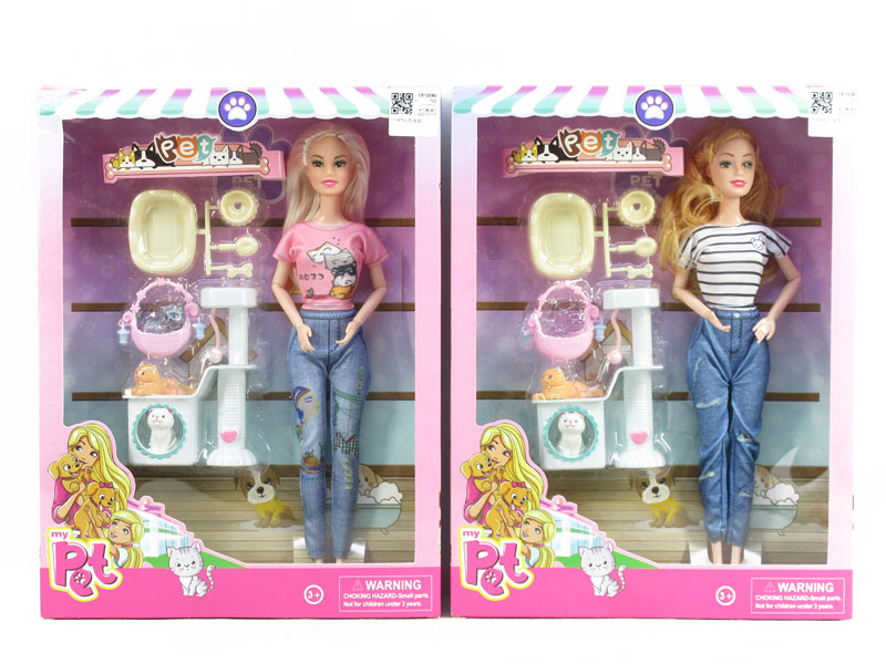 11inch Solid Body Doll Set(2S） toys