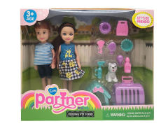 7inch Solid Body Doll Set(2in1)