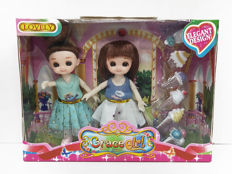 Solid Body Doll Set(2in1) toys