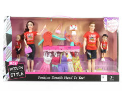 11.5inch Solid Body Doll Set(4in1)