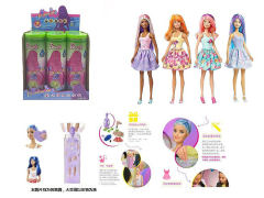 11.5inch Solid Body Color Changing Barbie(6in1)
