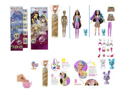 11.5inch Solid Body Soak Water And Change Color Barbie
