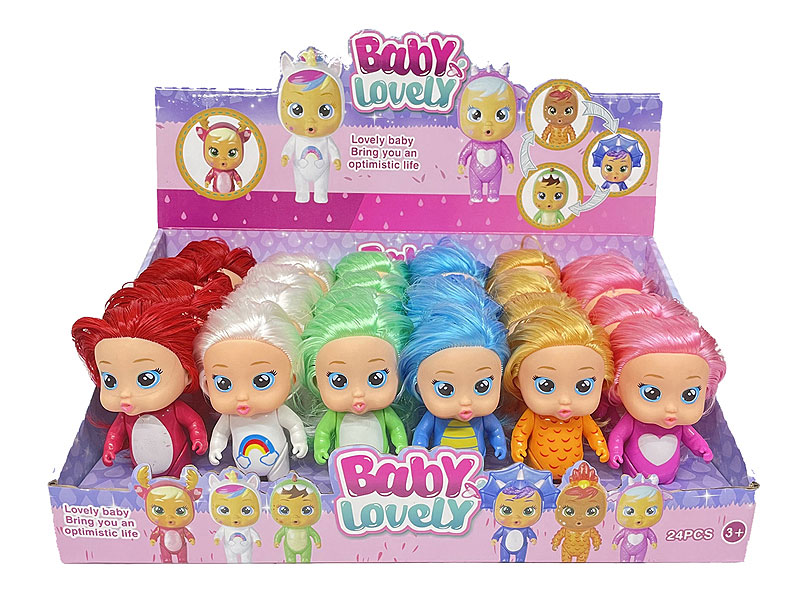 5inch Solid Body Doll Set(24in1) toys