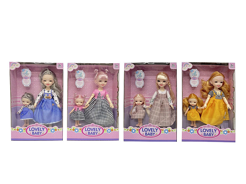 12inch Solid Body Doll Set(4S) toys