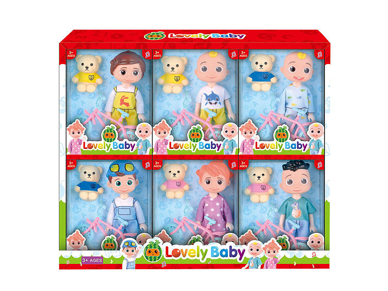 6inch Doll Set(6in1) toys