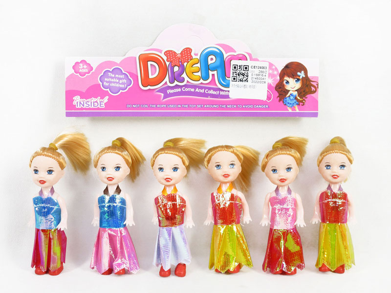 3.5inch Solid Body Doll(6in1) toys