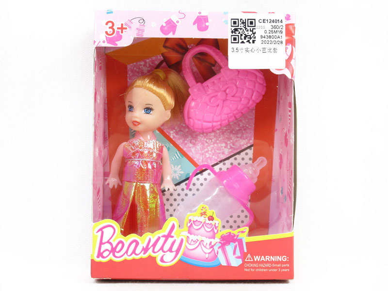 3.5inch Solid Body Doll Set toys