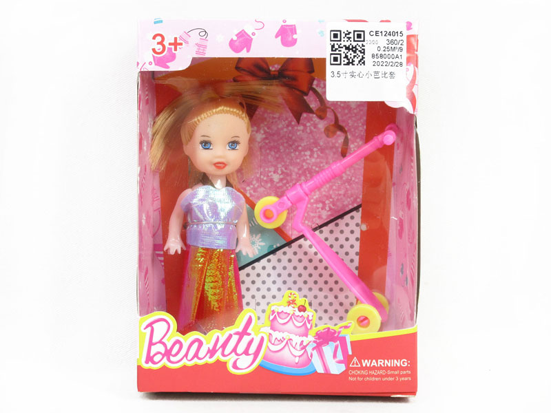 3.5inch Solid Body Doll Set toys