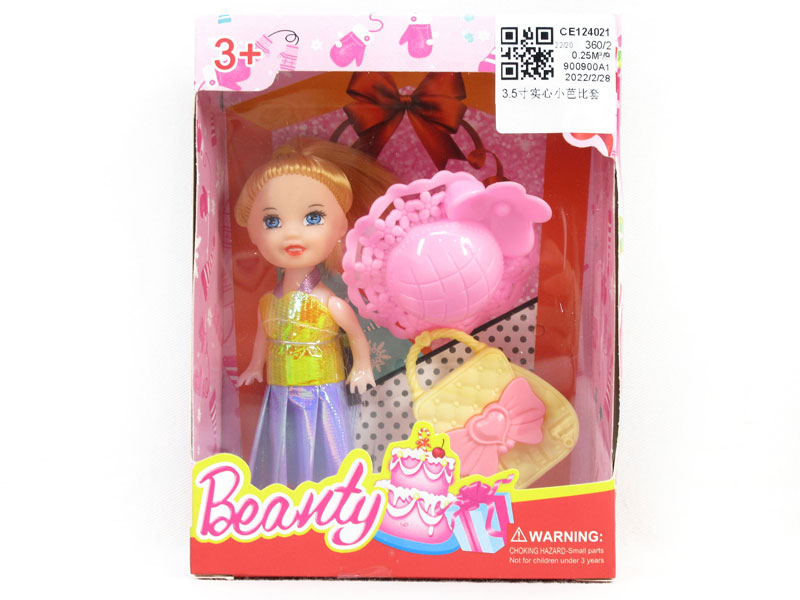 3.5inch Solid Body Doll Set toys