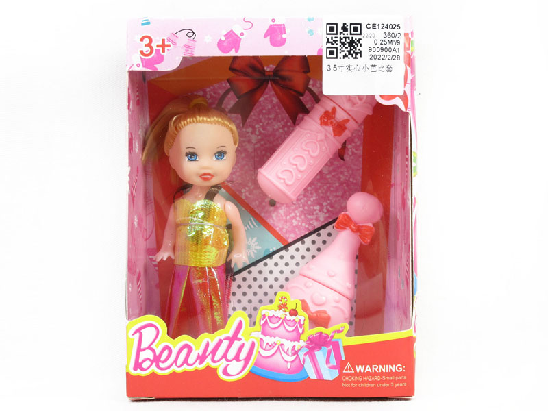 3.5inch Solid Body Doll Set toys