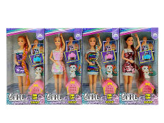 11.5inch Solid Body Doll Set(4S)