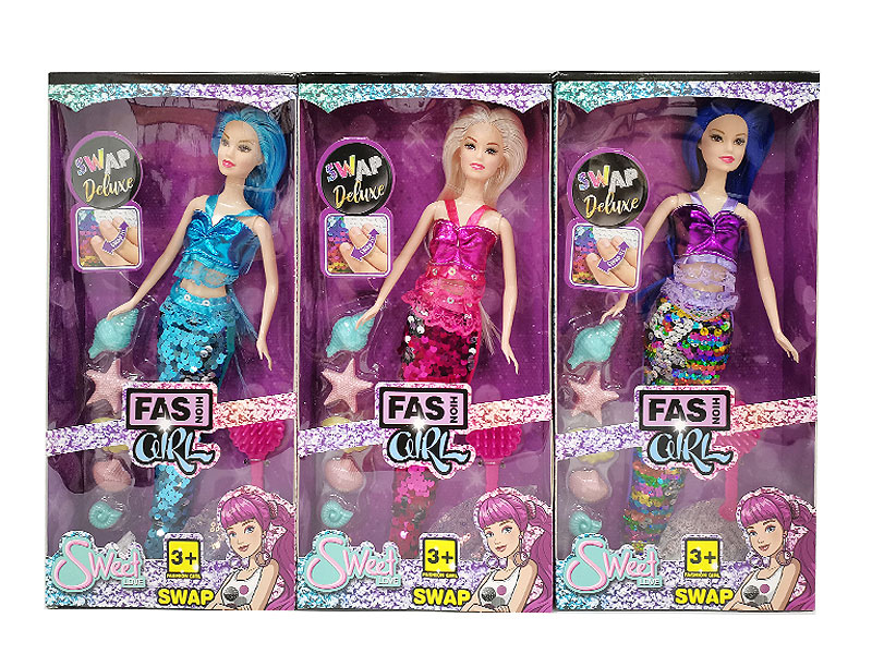 11.5inch Solid Body Mermaid Set(3S) toys