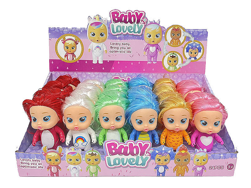 5.5inch Solid Body Crying Doll(24in1) toys