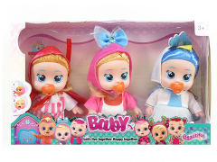 6inch Crying Doll Set(3in1)