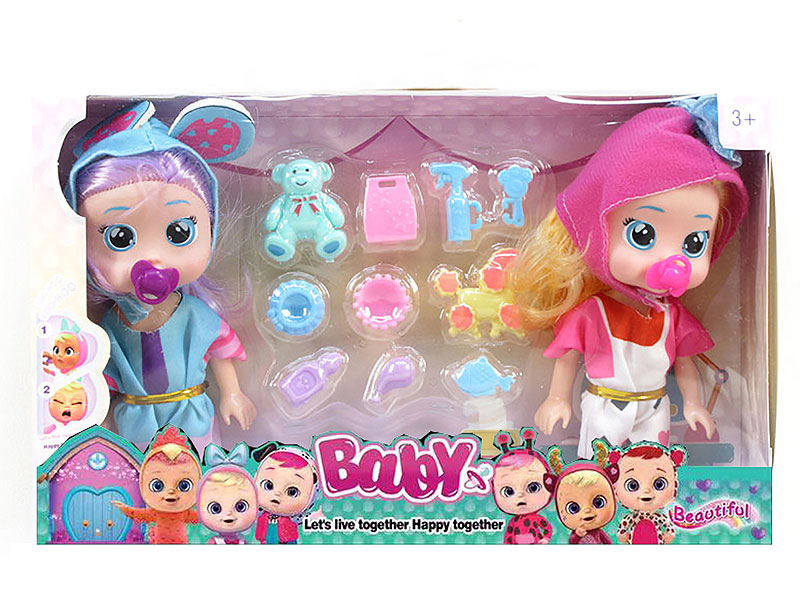 6.5inch Solid Body Crying Doll(2in1) toys