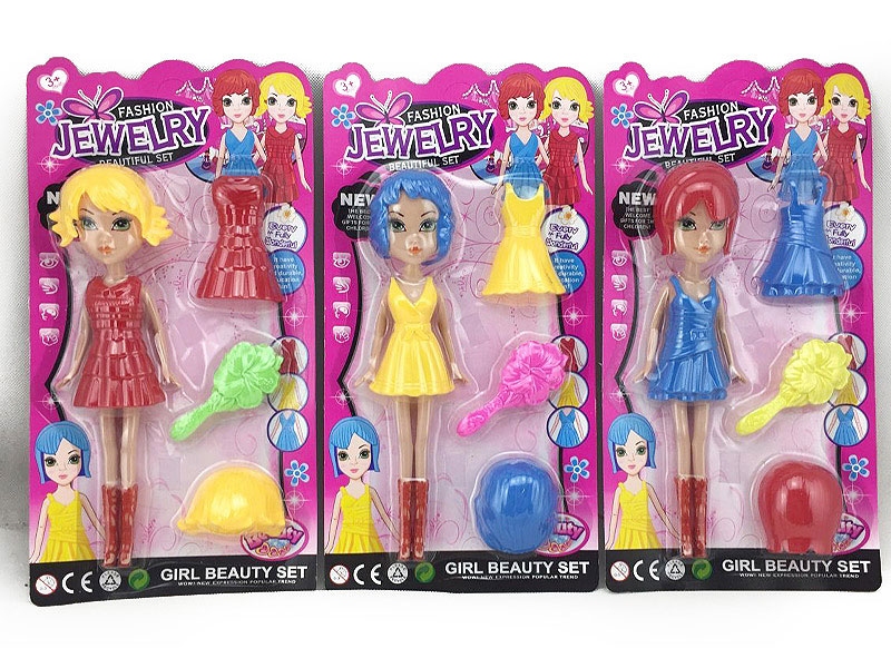 9inch Solid Body Doll Set(3S) toys