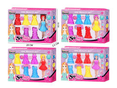 7inch Solid Body Doll Set(4S)