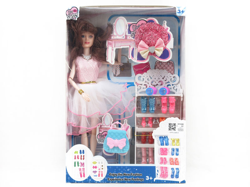 11inch Solid Body Doll Set toys