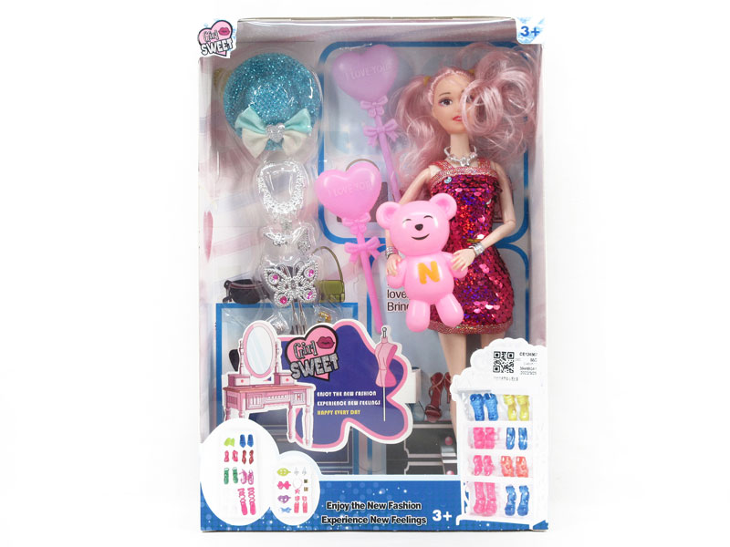 11inch Solid Body Doll Set toys