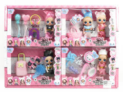 3inch Solid Body Doll Set(8in1)