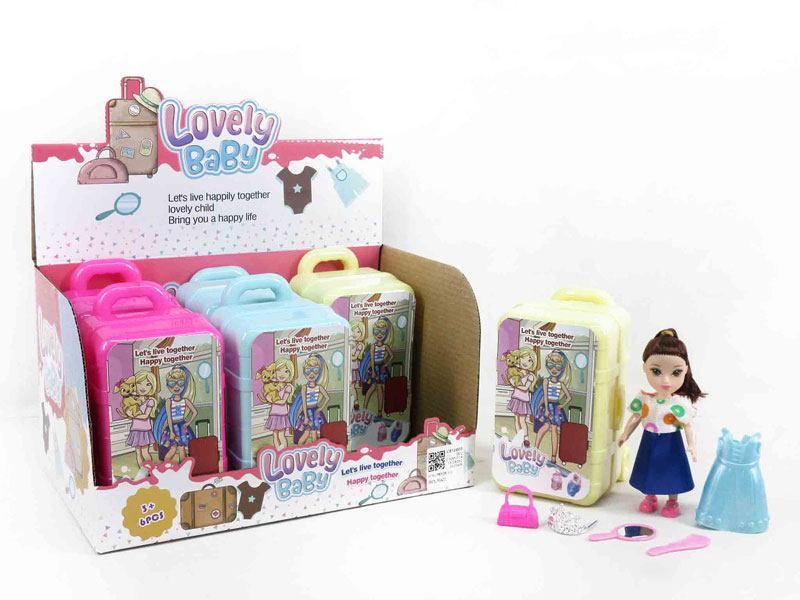 4.5inch Solid Body Doll Set(6in1) toys