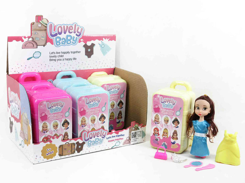4.5inch Solid Body Doll Set(6in1) toys