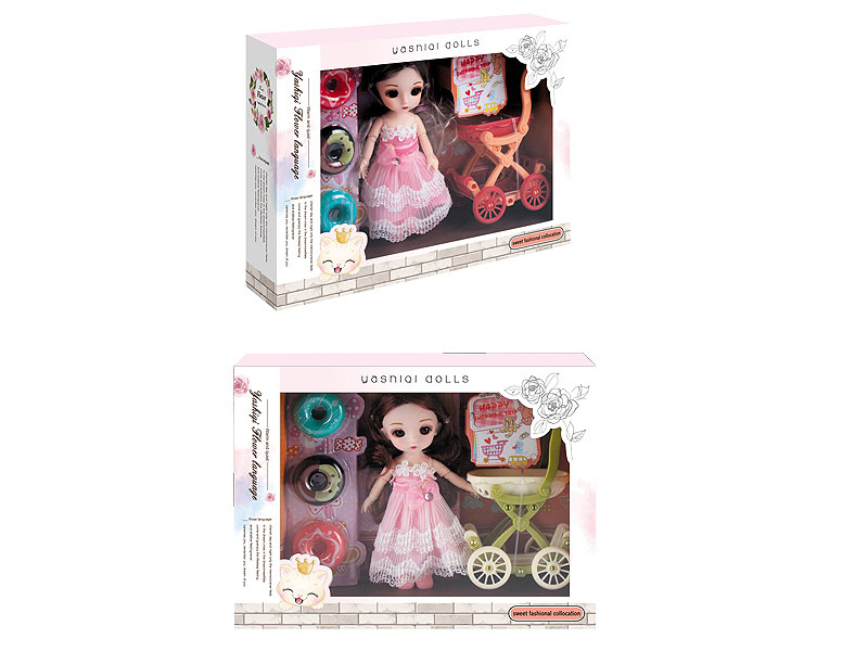 6inch Solid Body Doll Set toys