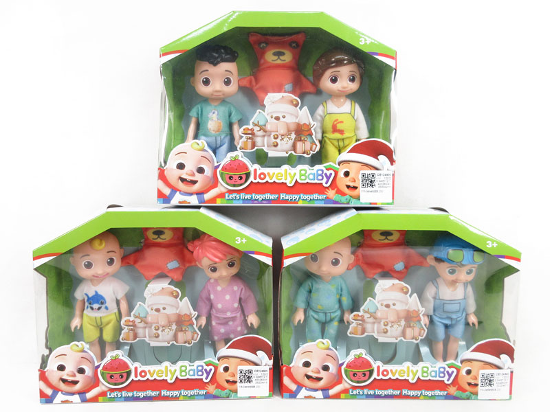 6inch Solid Body Doll Set(2in1) toys