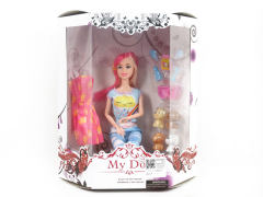 11.5inch Solid Body Doll Set