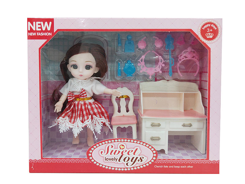 6.5inch Solid Body Doll Set toys