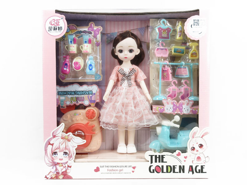 12inch Solid Body Doll Set(2S) toys