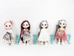 6inch Solid Body Doll Set(4S)