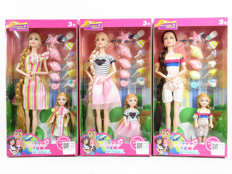 11inch Solid Body Doll Set(3S) toys