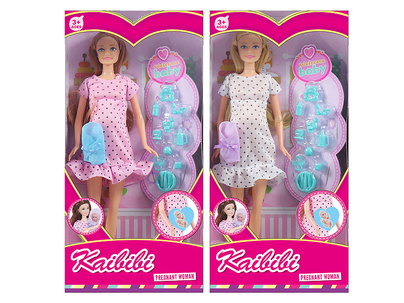 11.5inch Solid Body Doll Set(2S) toys