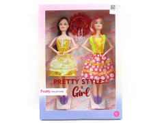 11.5inch Solid Body Doll Set(2in1)