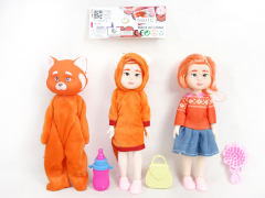 9.5inch Solid Body Doll Set(3S)