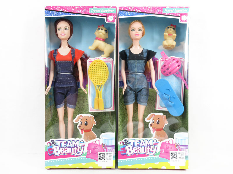 11inch Solid Body Doll Set(2S) toys