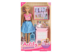 11.5inch Solid Body Doll Set