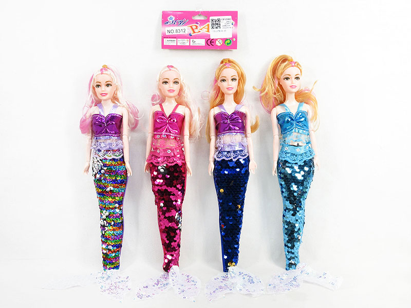 11inch Solid Body Mermaid(4C) toys