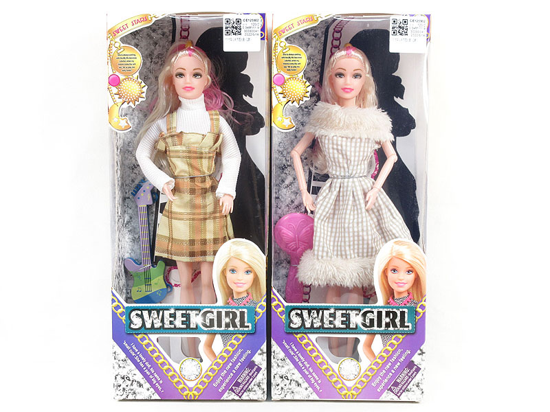 11inch Solid Body Doll Set(2S) toys