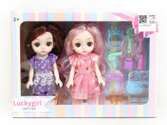 6inch Solid Body Doll Set(2in1)